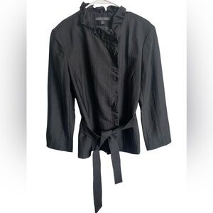 LAFAYETTE 148 New York Silk Blend Women’s Blazer Belted Size 14